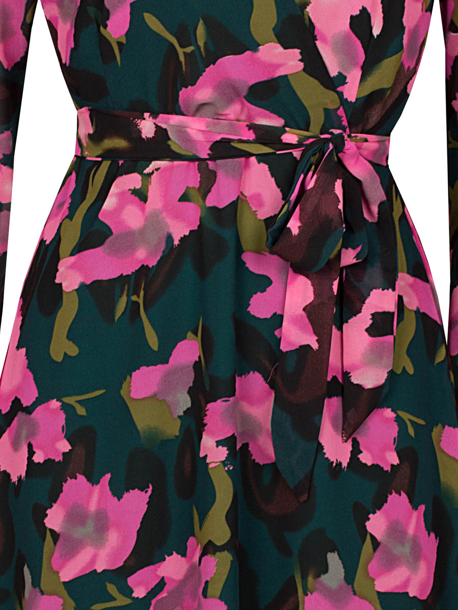 Jurk Bloemen Roze detail