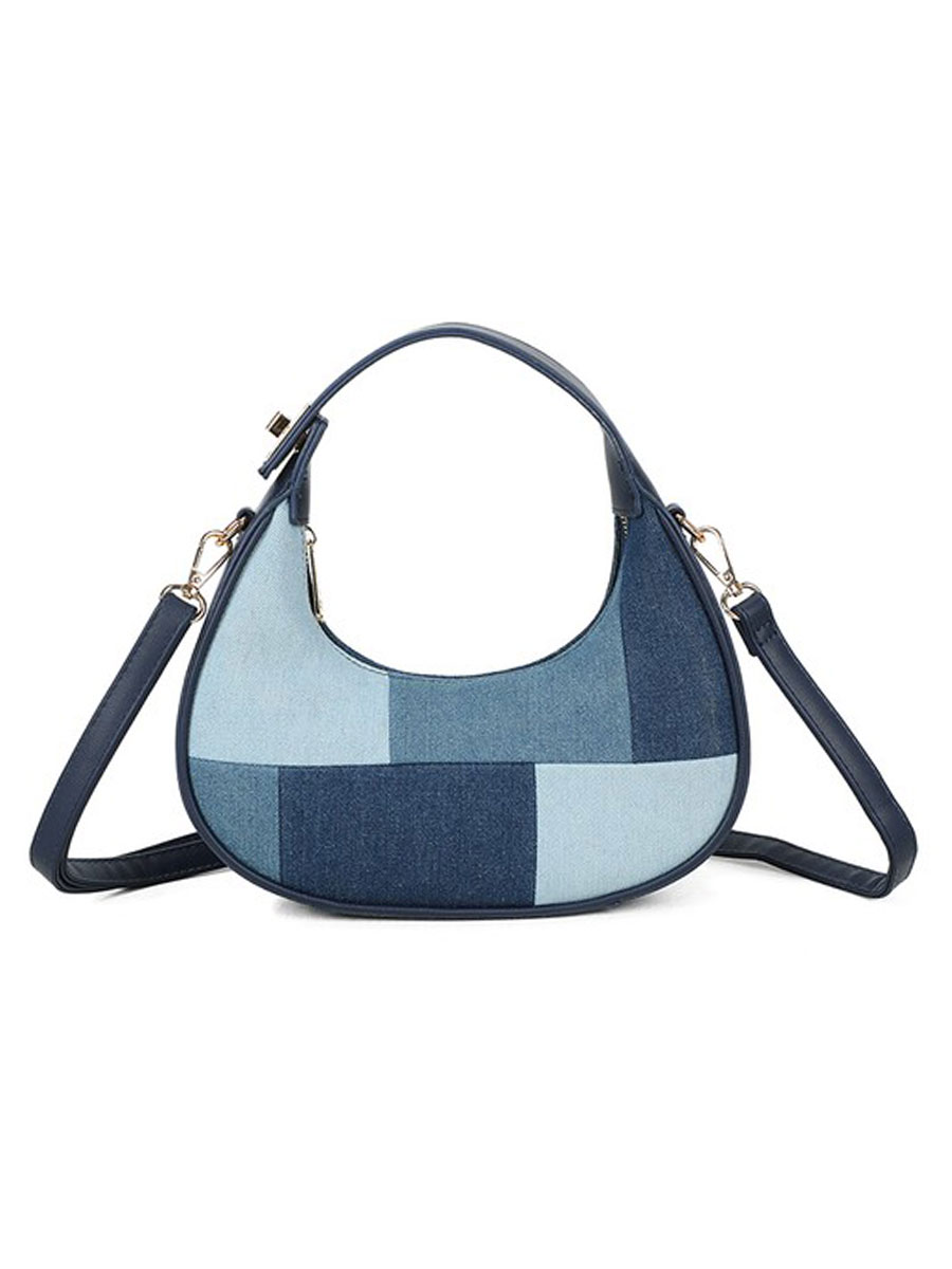 Schoudertas Denim Blauw