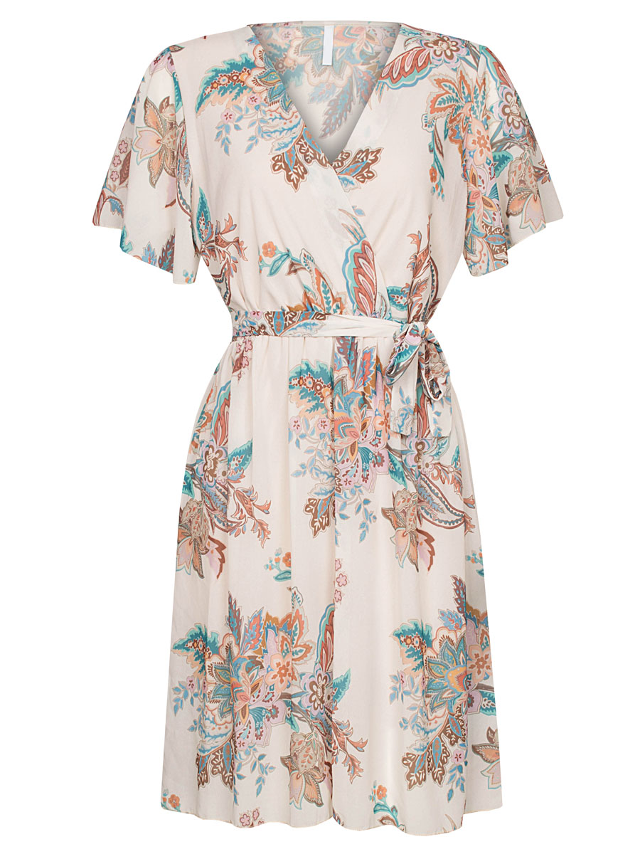Jurk Abigail Bloemen Turquoise