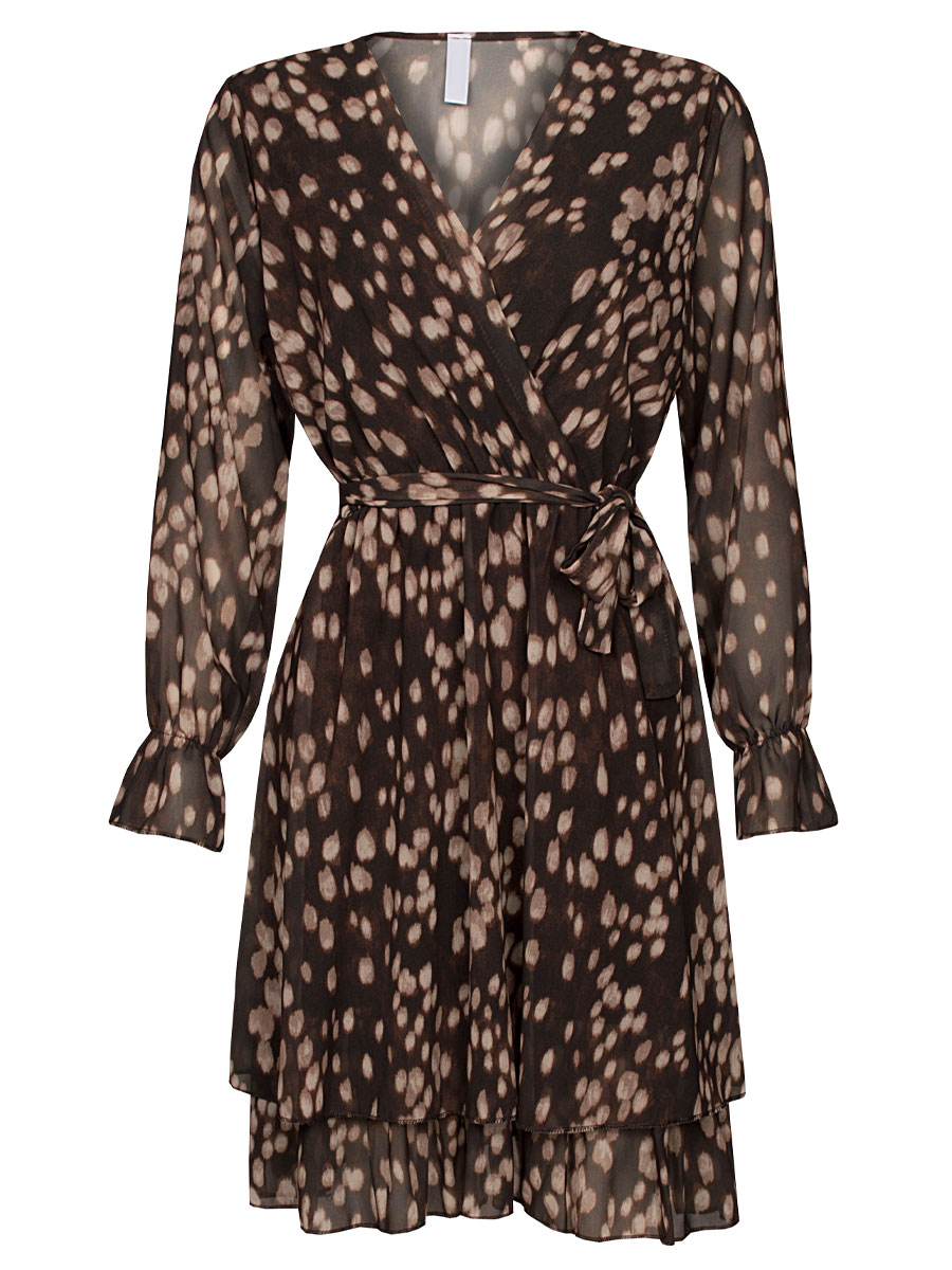 Jurk Lizzy Bruin Beige