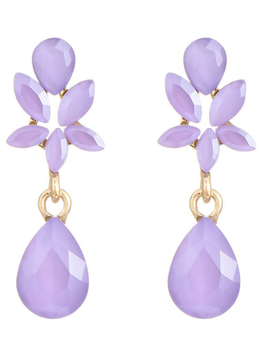 Oorbellen Deluxe Lila