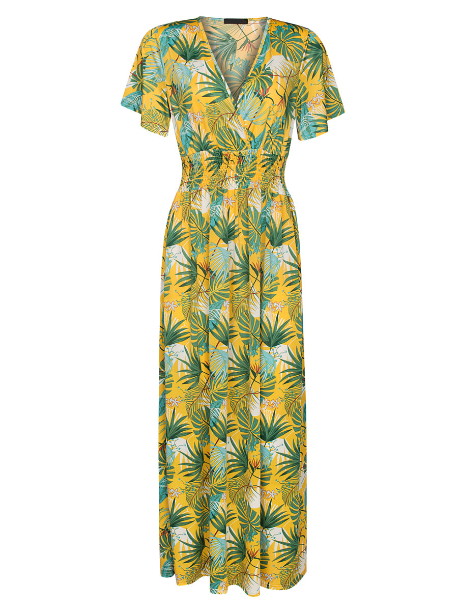 Maxi Jurk Norah Geel