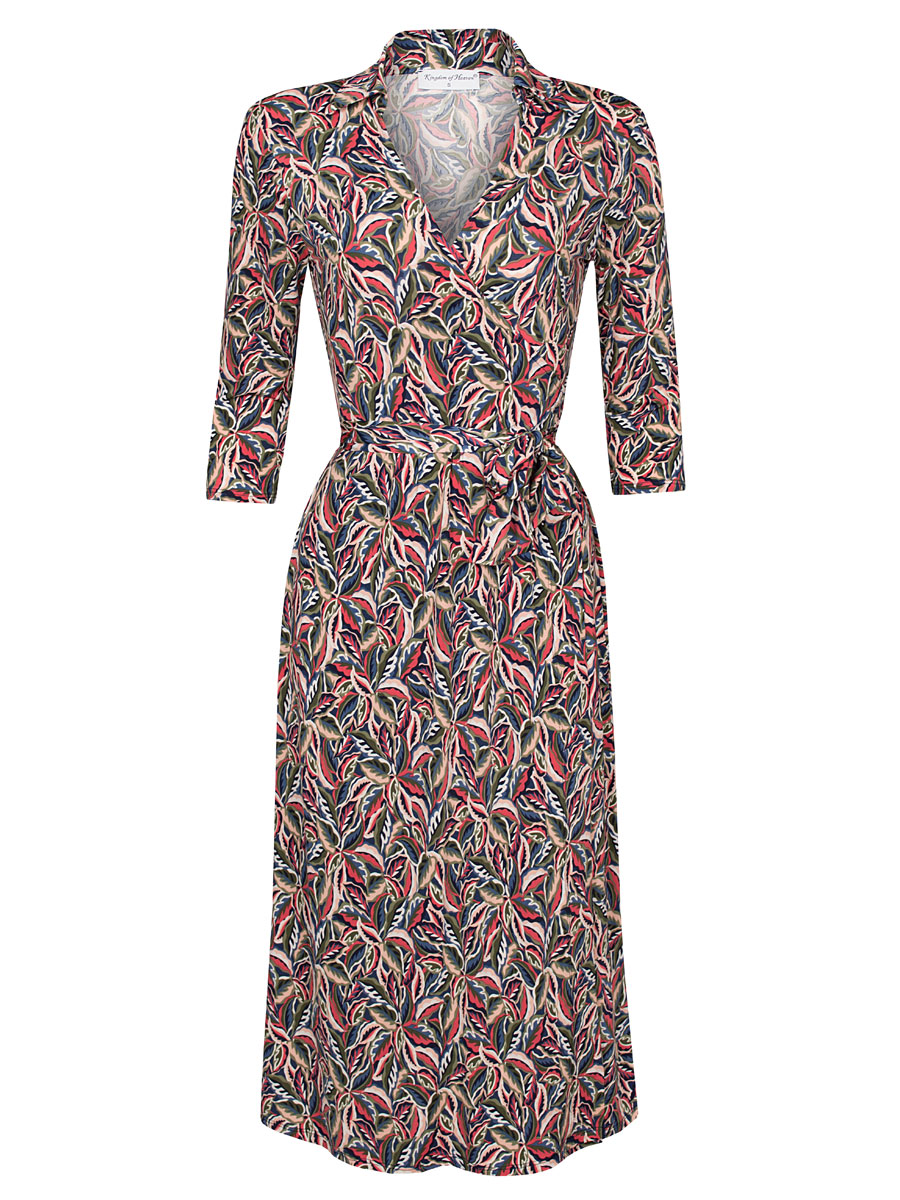 F01413450 Jurk Overslag Scarlett