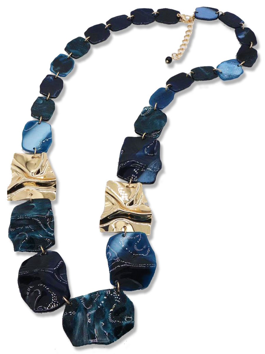 Halsketting Waves Blauw
