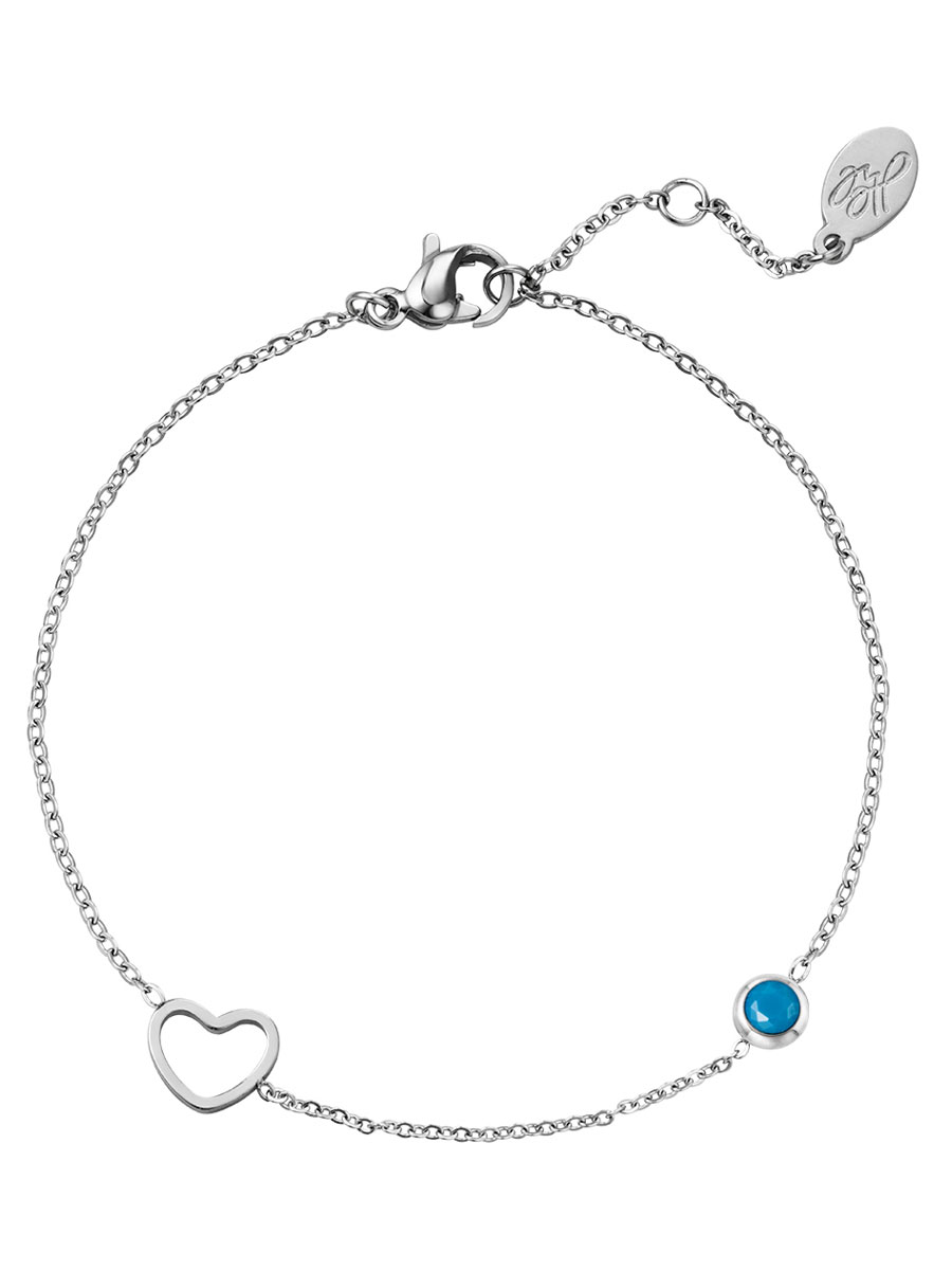 Armband Geboortesteen December zilver