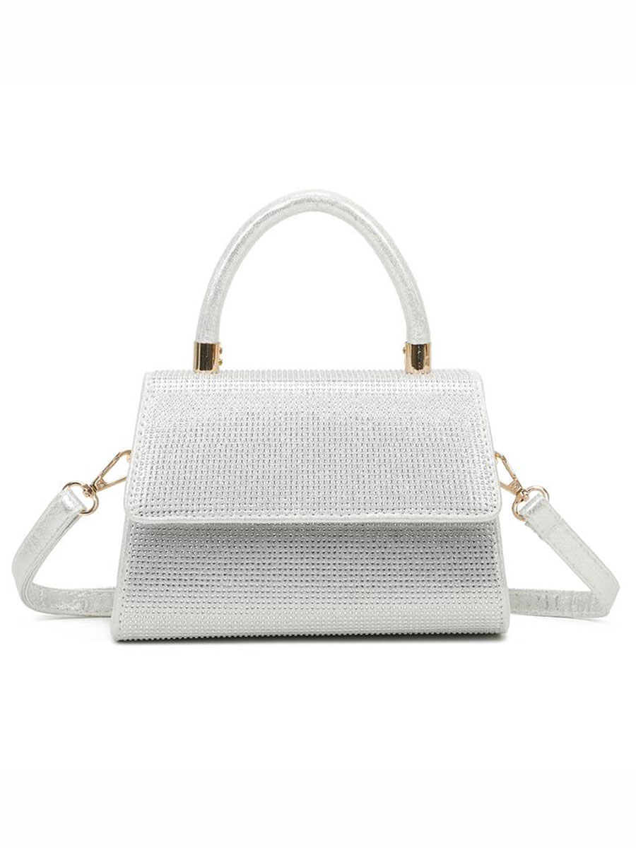 Schoudertas Glamour Zilver