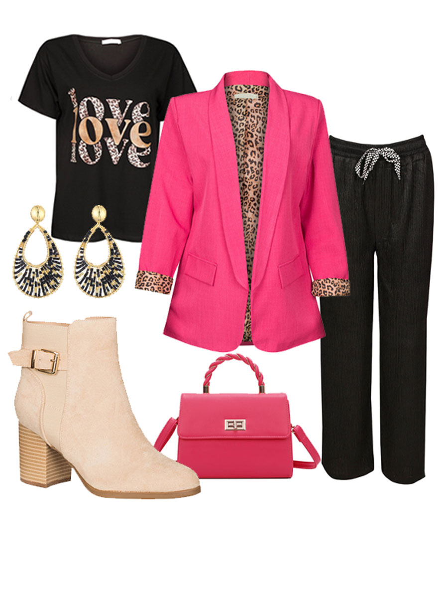 Broek Gerimpeld Zwart Shop the look