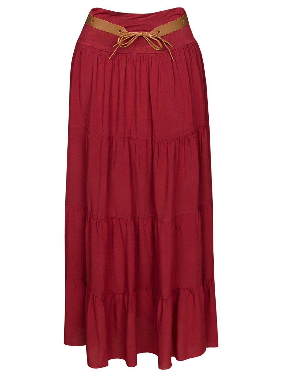 Rok Maxi Burgundy Rok Maxi Burgundy