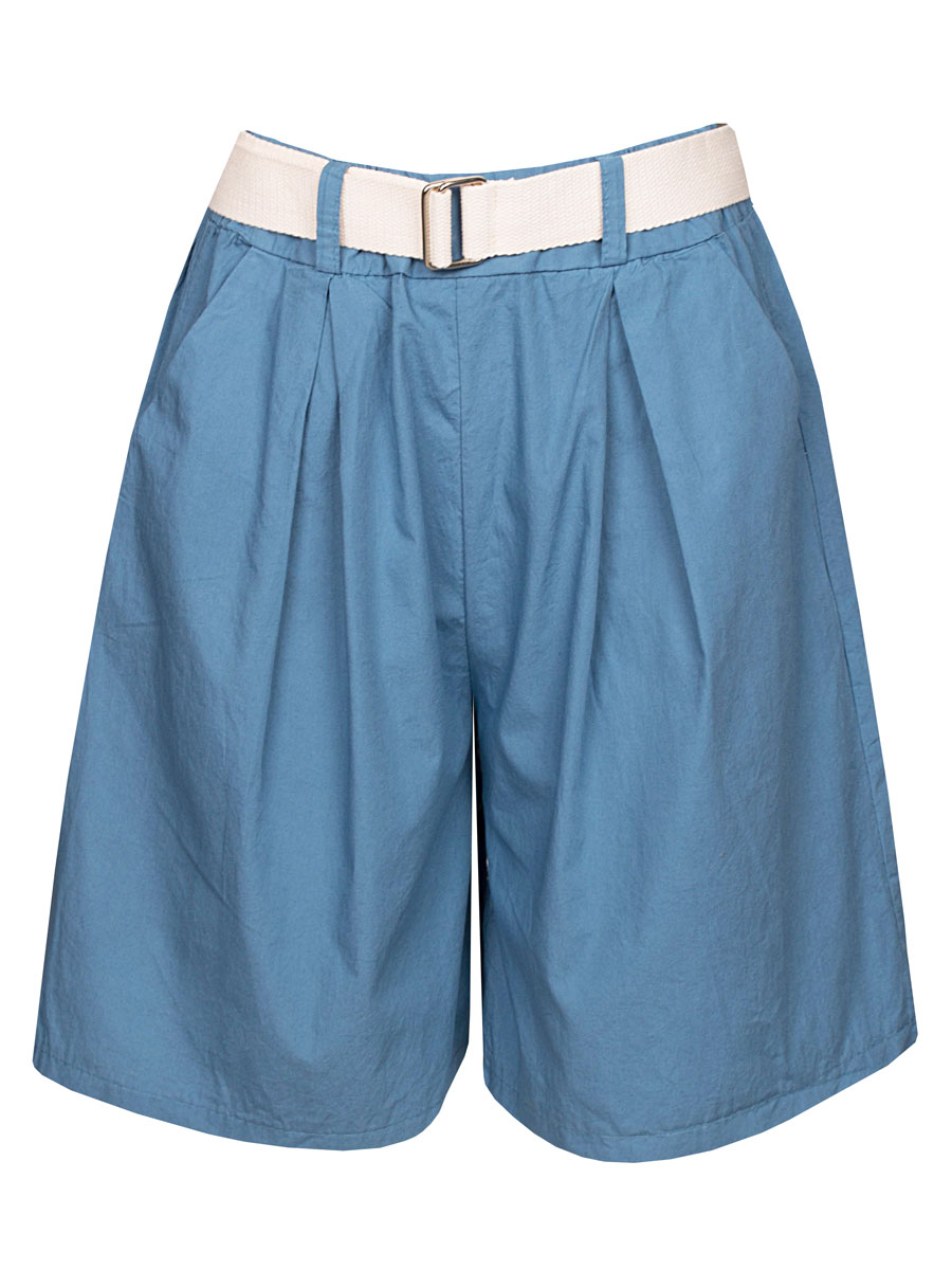 Short Katoen Blauw