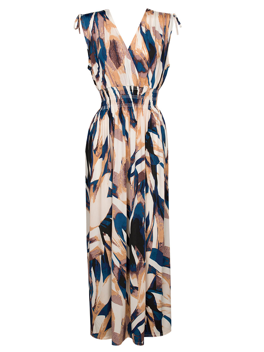 Maxi Jurk Amber Blauw
