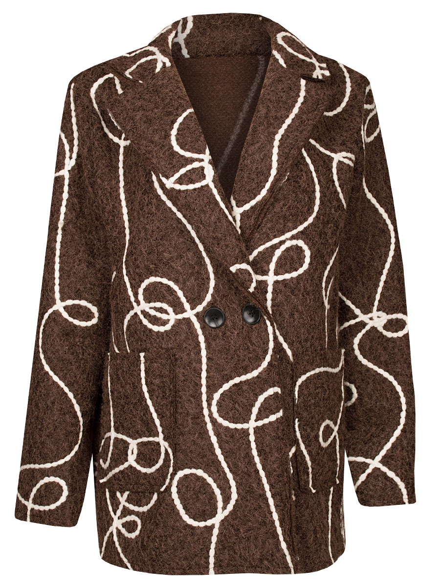 Jas Bouclé Bruin Jas Bouclé Bruin