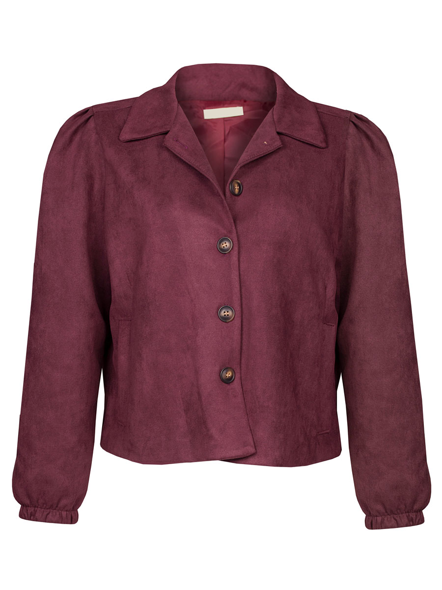 Blazer Suède Aubergine