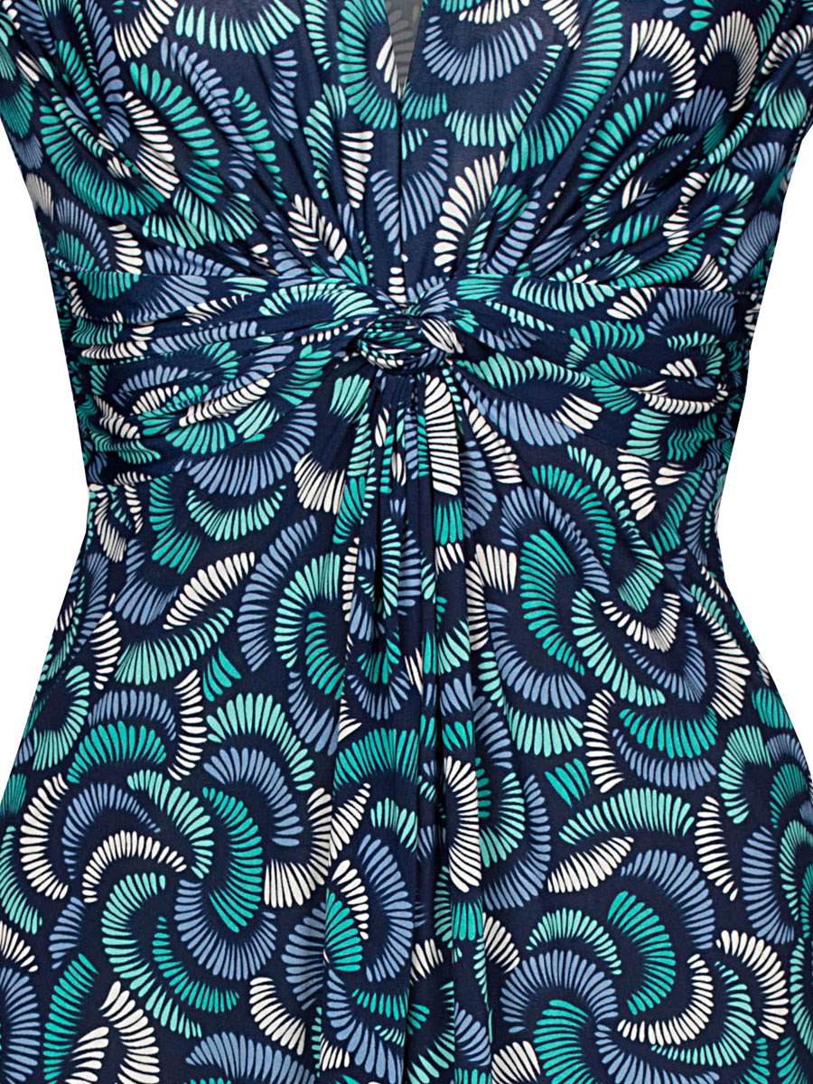 Jurk Nicole Blauw detail