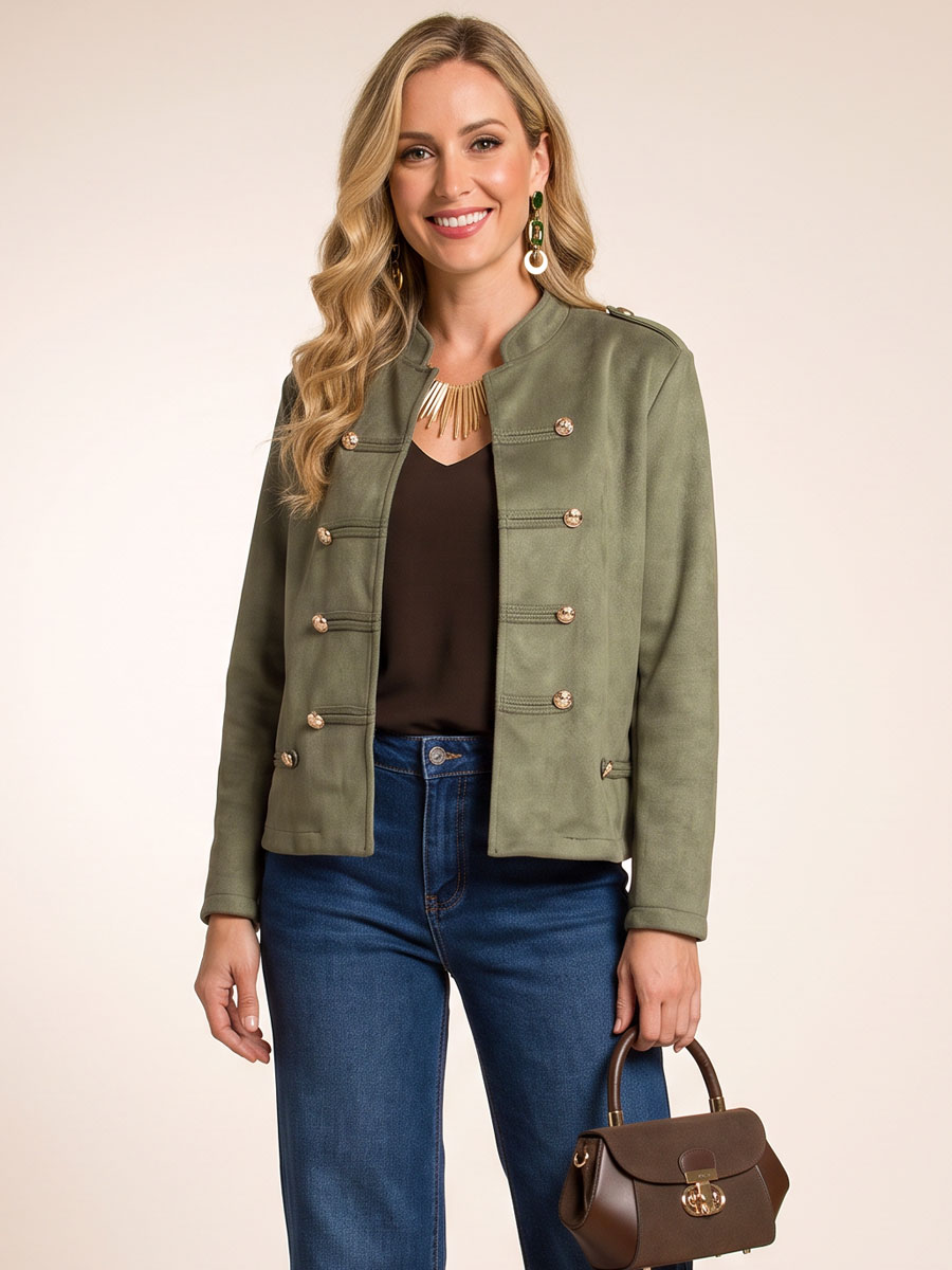 Blazer Sierknopen Groen