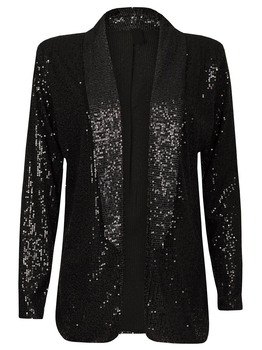 F3390360 Jasje Pailletten Zwart