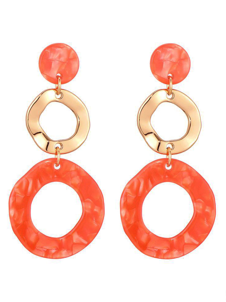 Oorbellen Cirkels Koraal