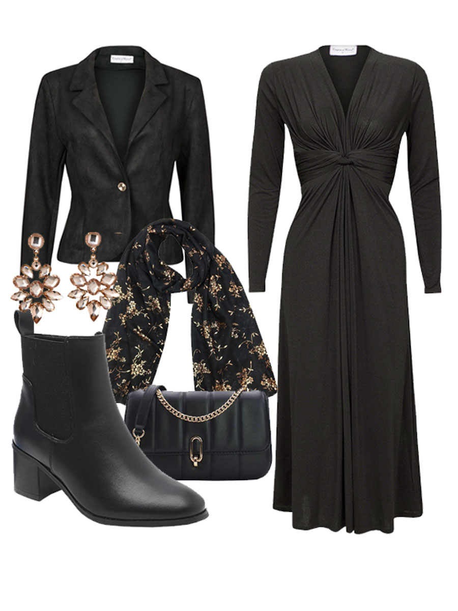 Jurk Elegant Zwart Shop the look
