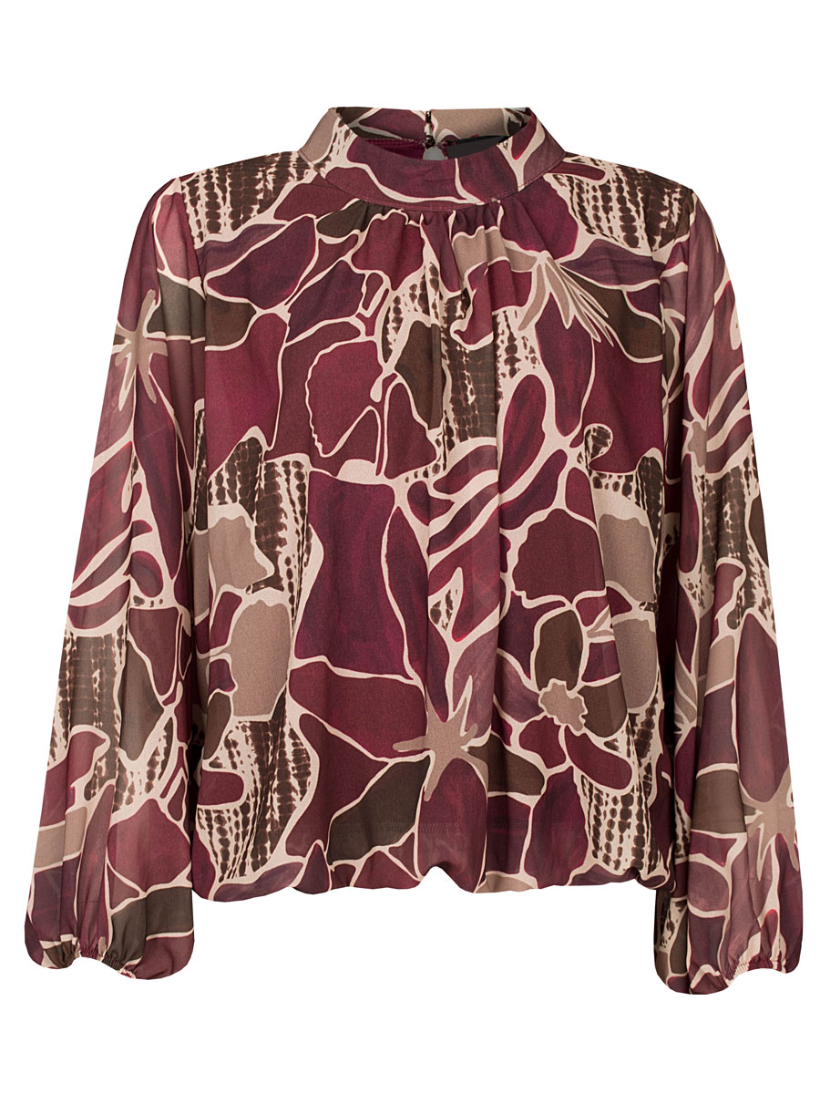 Top Blouson Benthe Bordeaux Top Blouson Benthe Bordeaux