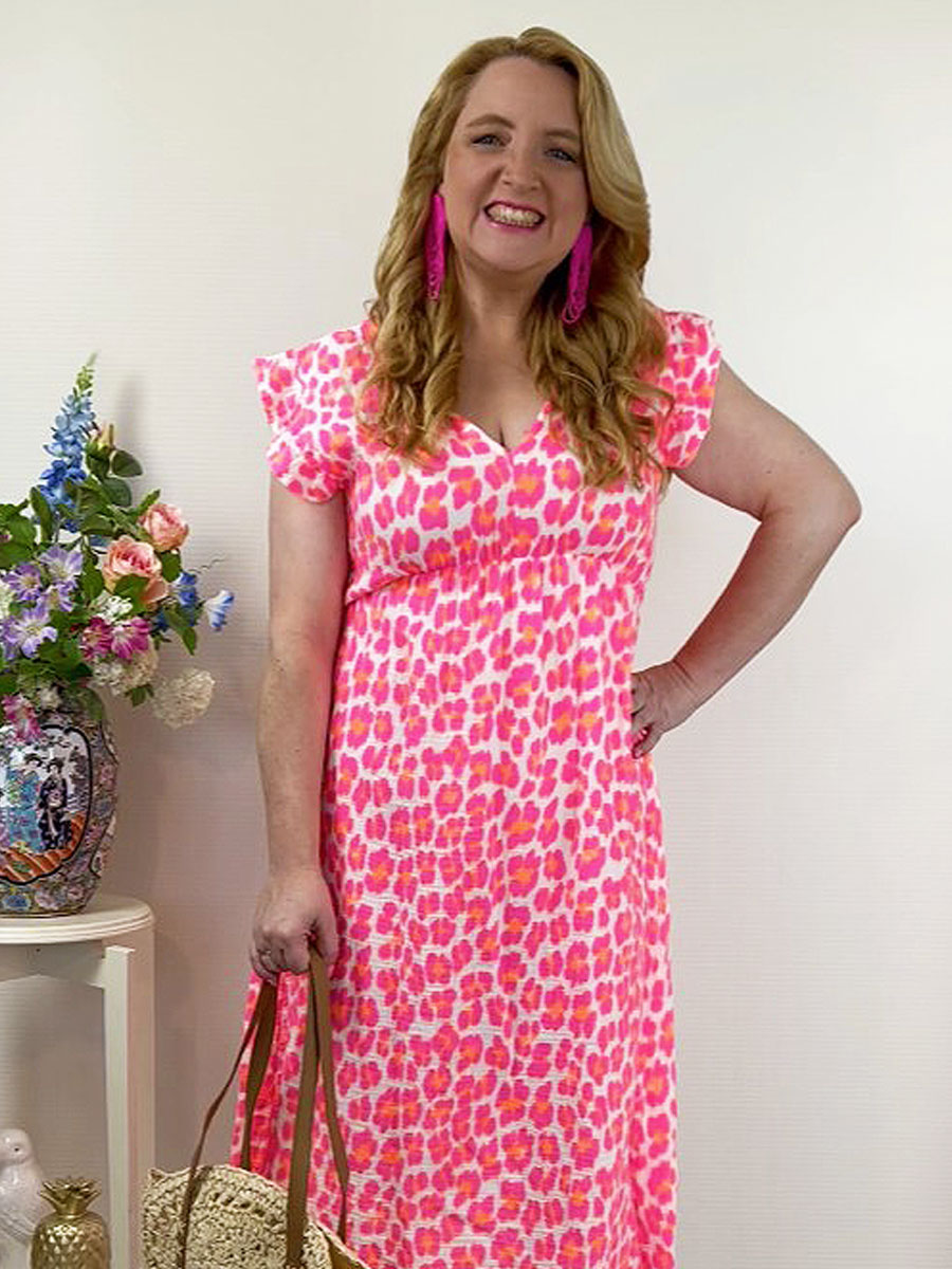 Jurk Neon Roze