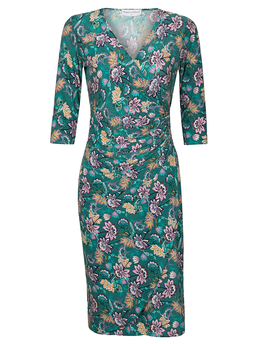 F011014240 Jurk Margot Groen