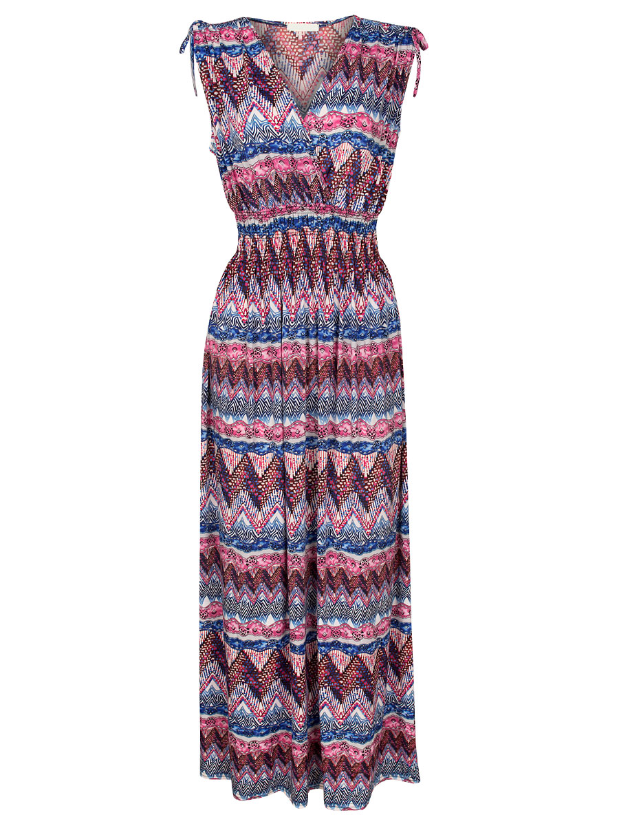 Maxi Jurk Lianne Roze Blauw
