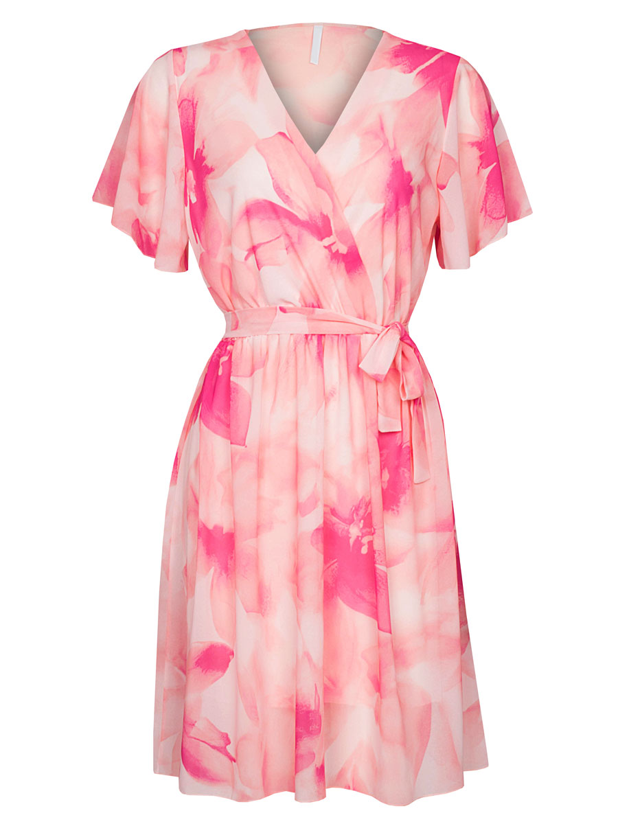 Jurk Abigail Bloemen Roze