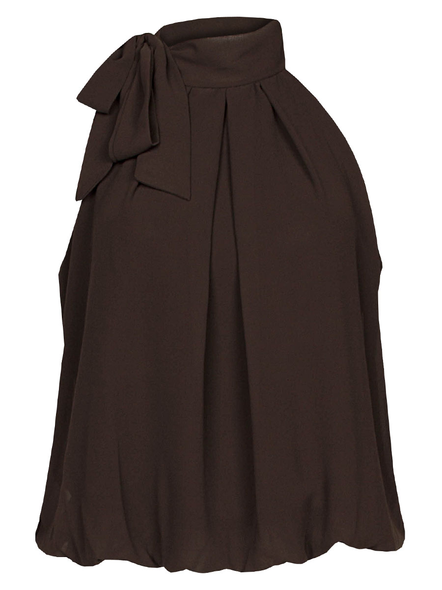 Blousetop Strik Bruin