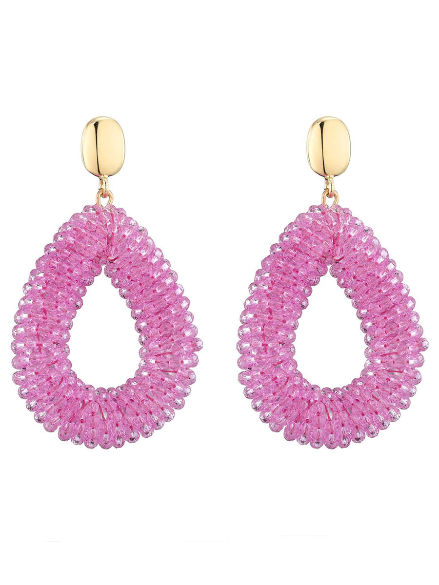 Oorbellen Facet Kraaltjes Roze