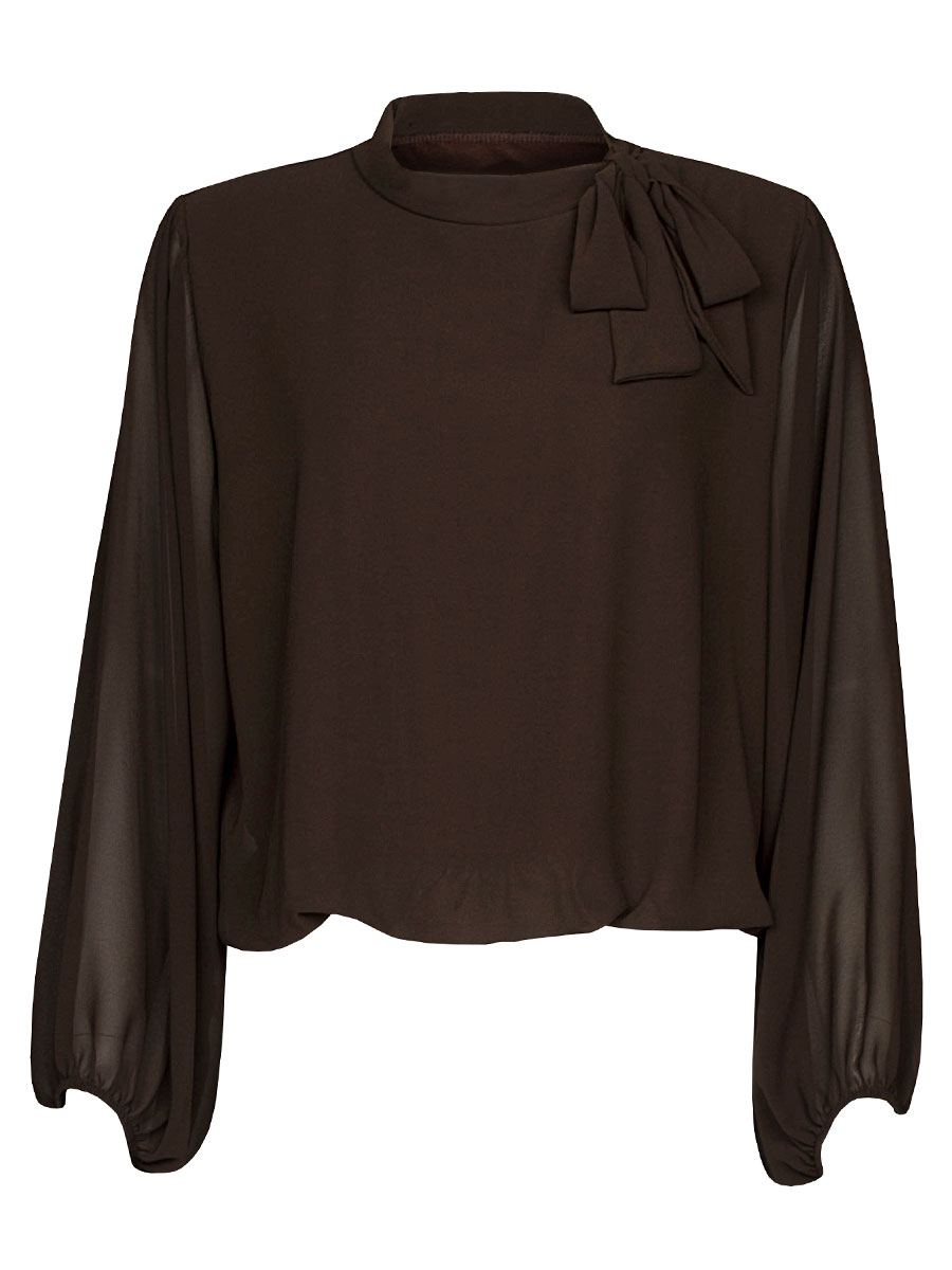 Top Blouson Strik Bruin