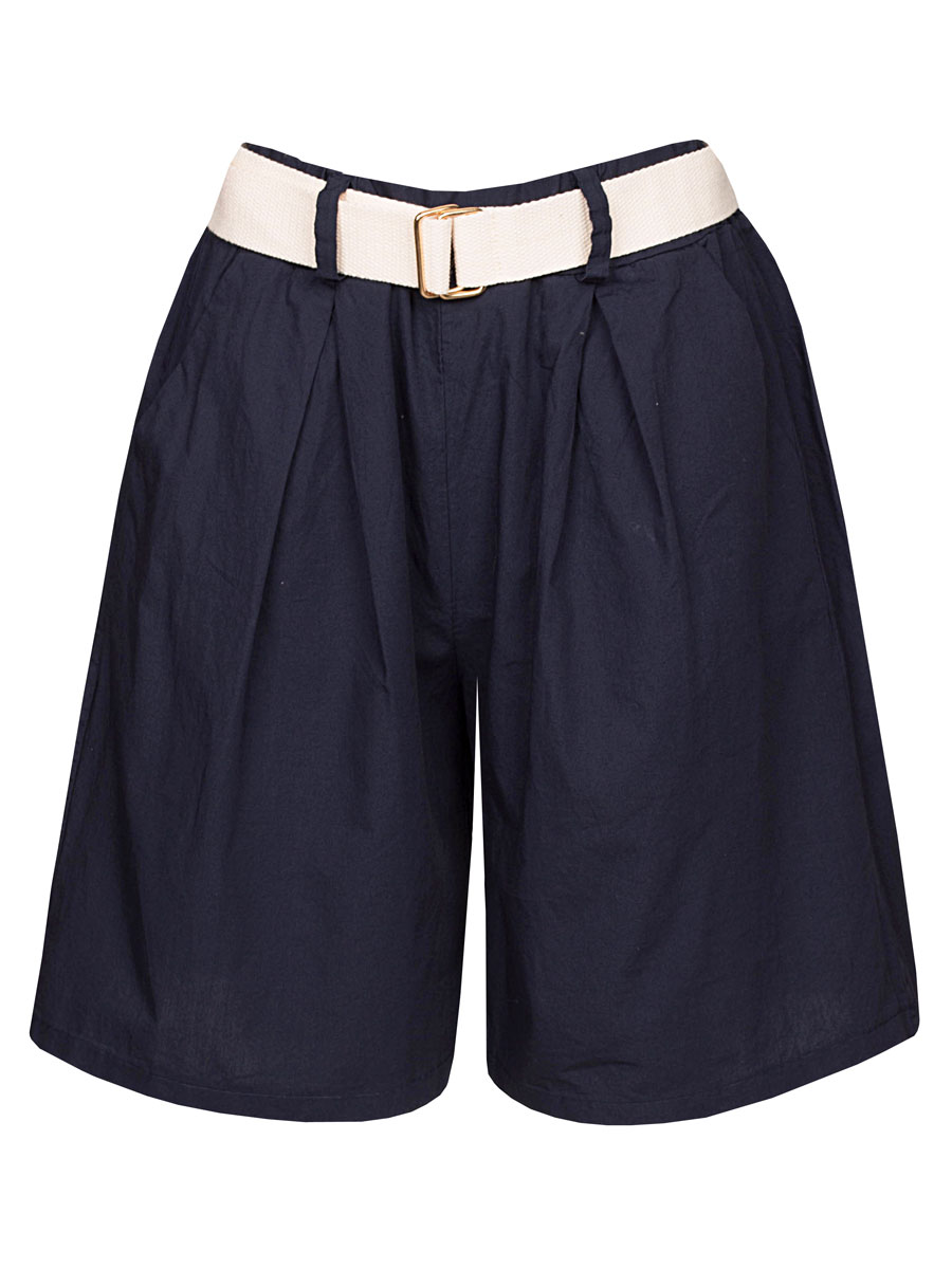 Short Katoen Donkerblauw