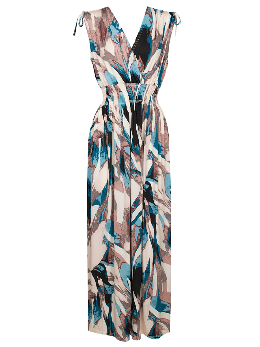 Maxi Jurk Amber Petrol