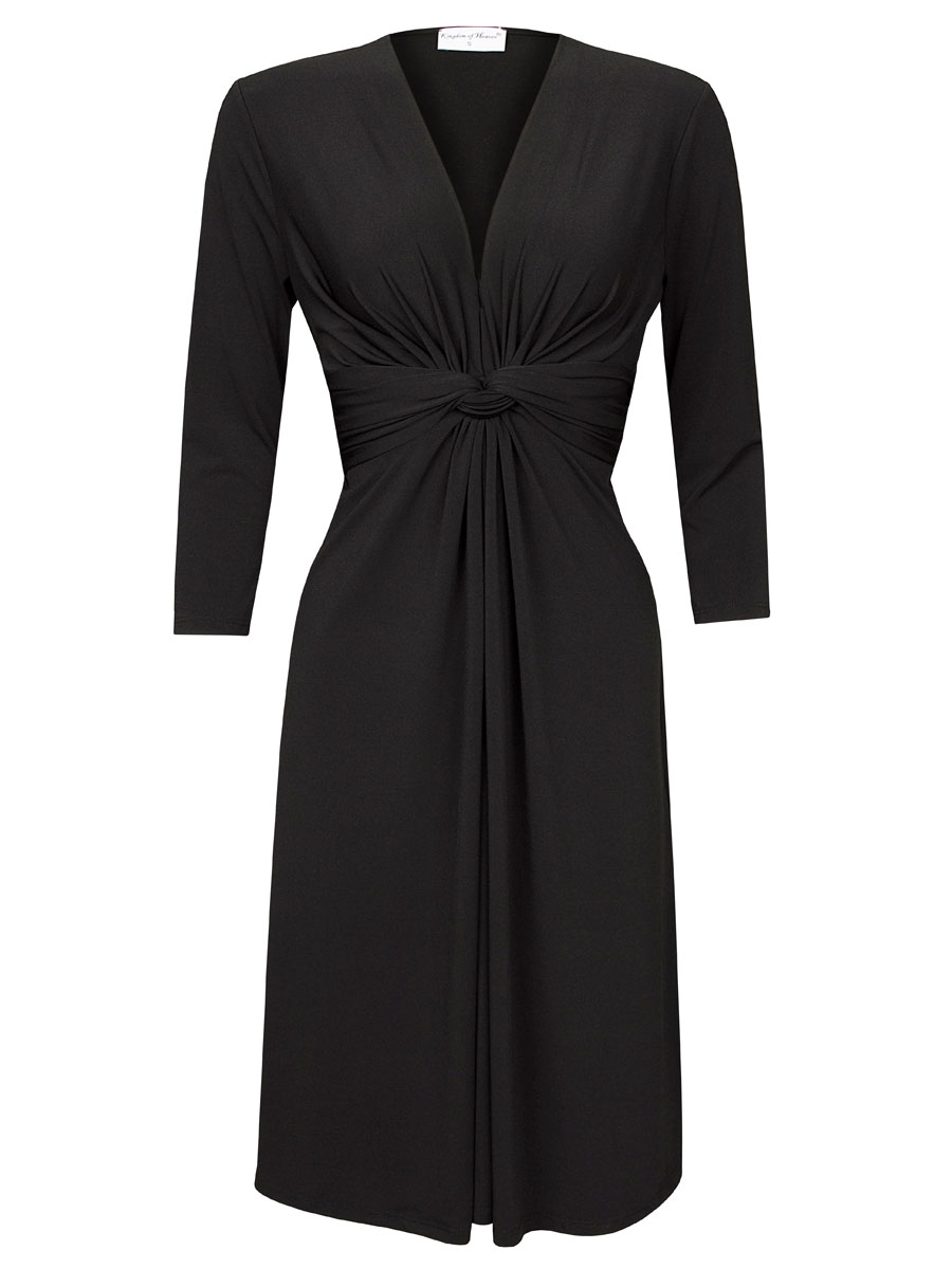 Jurk Elegant Midi Zwart Jurk Elegant Midi Zwart