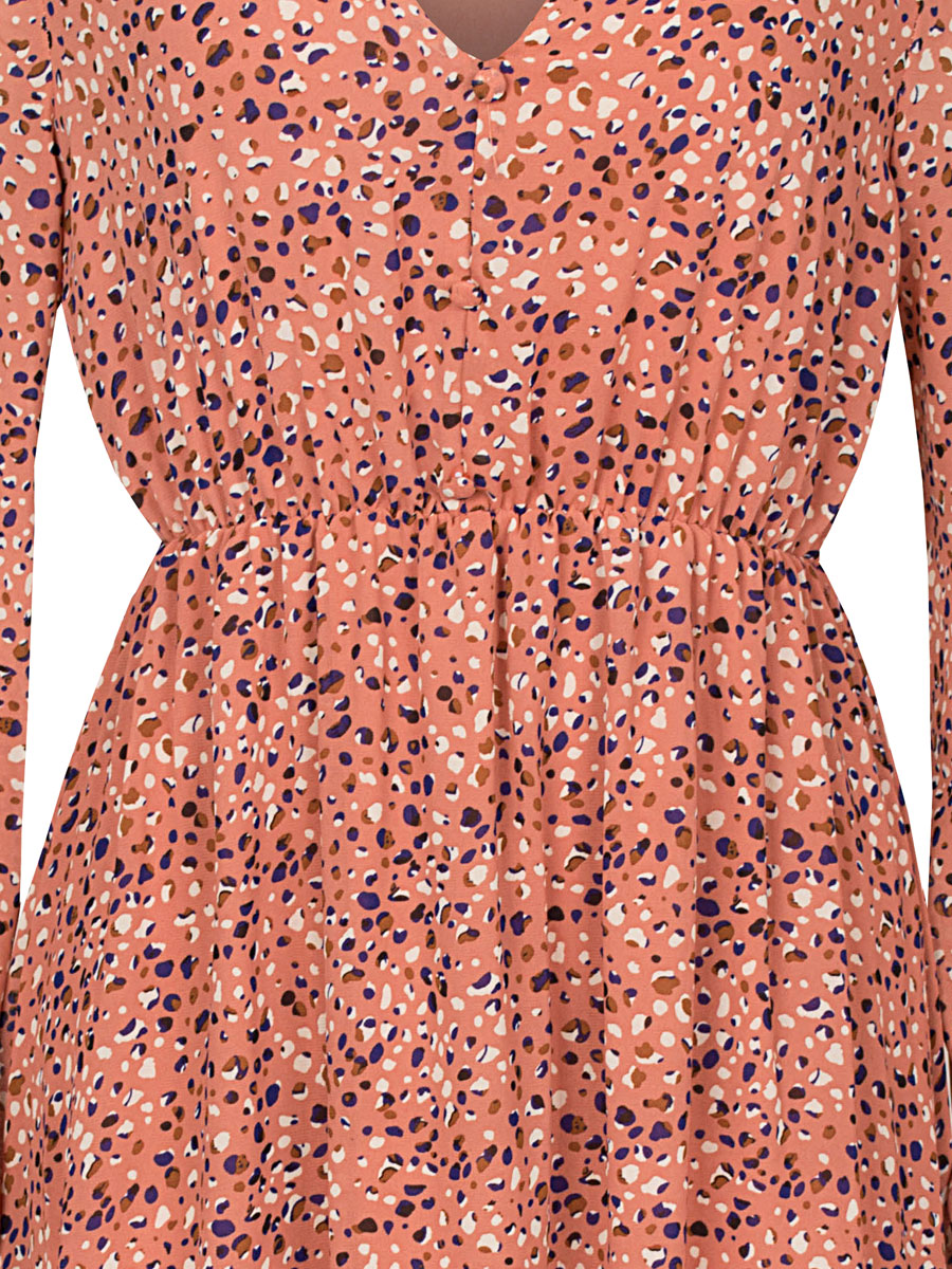 Jurk Rosalie roze detail