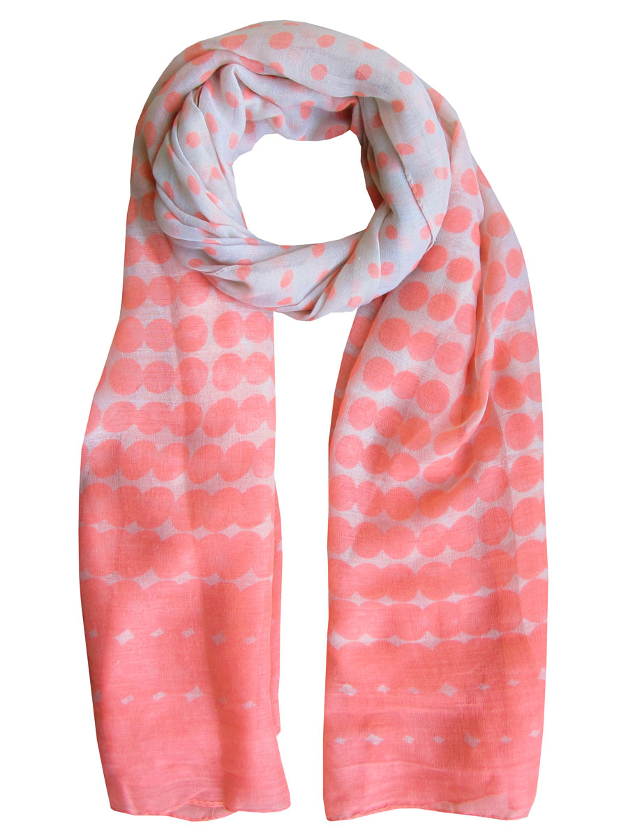 Sjaal Stippen Koraal