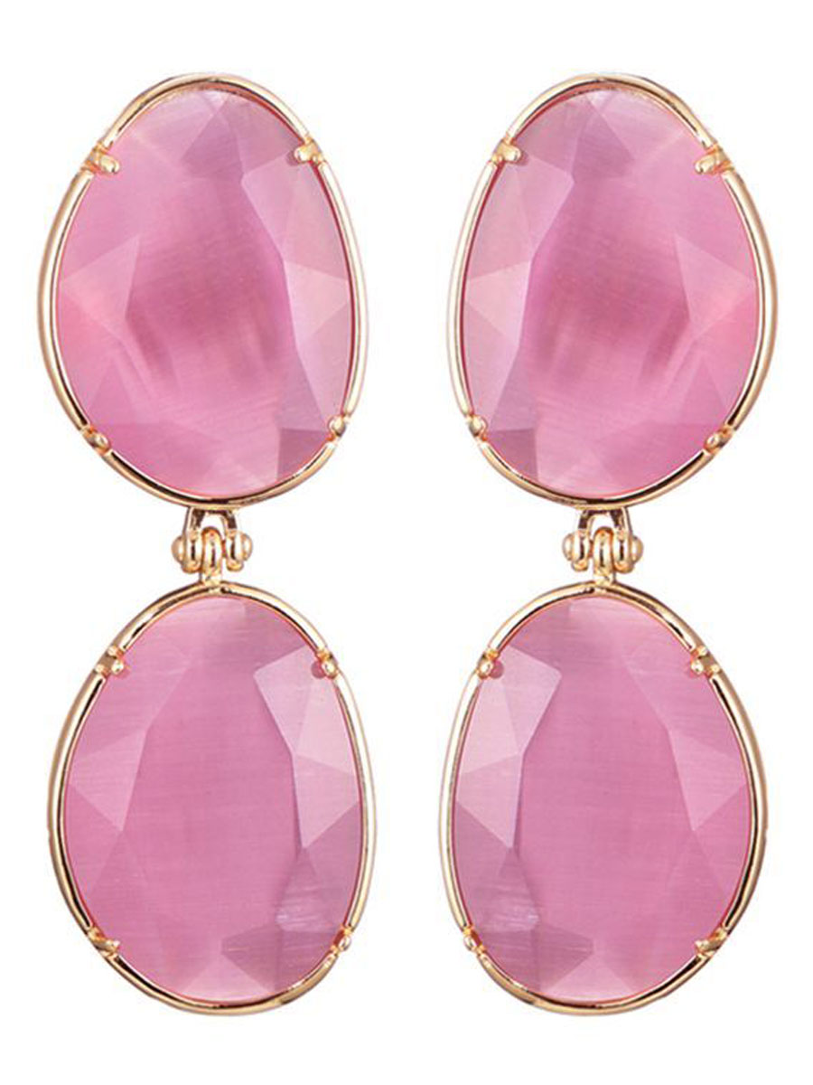 Oorbellen Cat Eye Roze