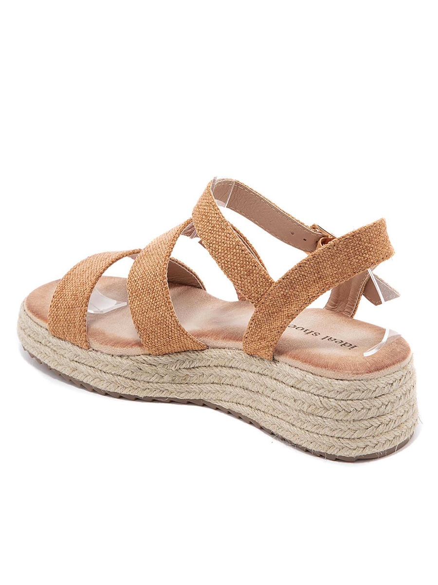 Sandalen Susan Camel achterkant