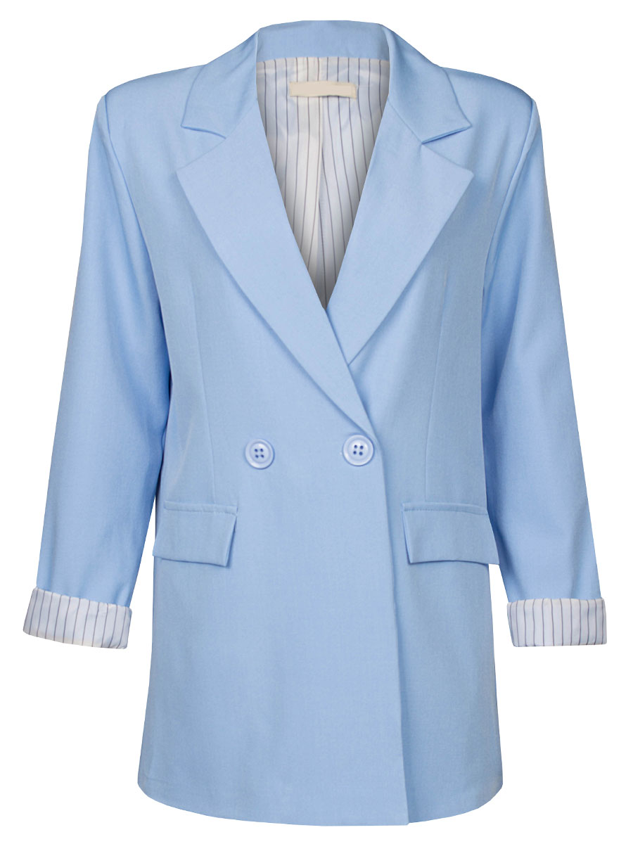 Blazer Double Breasted Blauw