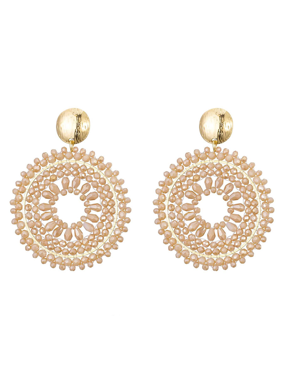 Oorbellen Boho Beige