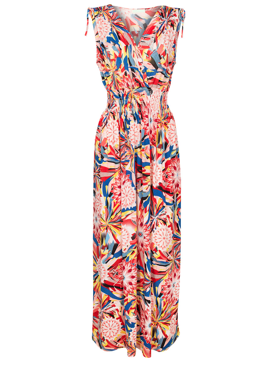 Maxi Jurk Bloemen Rood