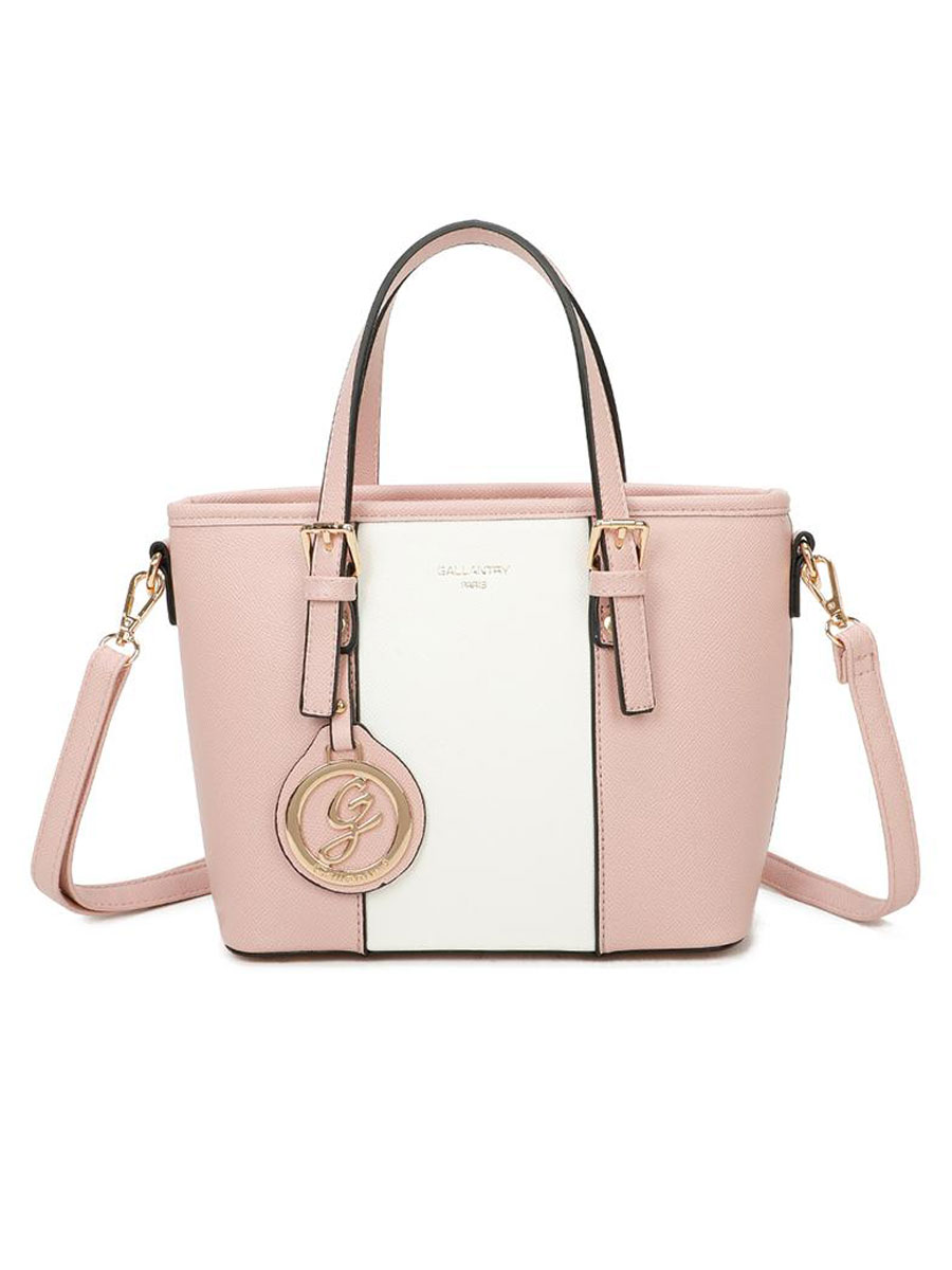 Schoudertas Simone Roze Ecru