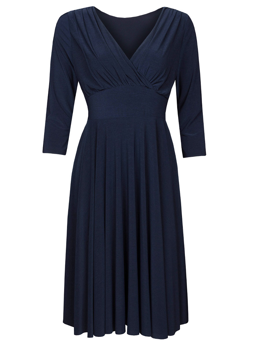 Jurk Marilyn Donkerblauw