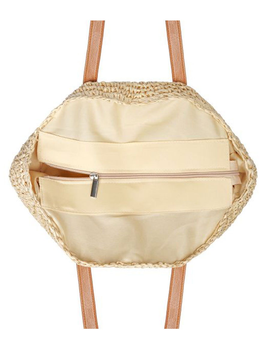 Tas Boho Beige binnekant