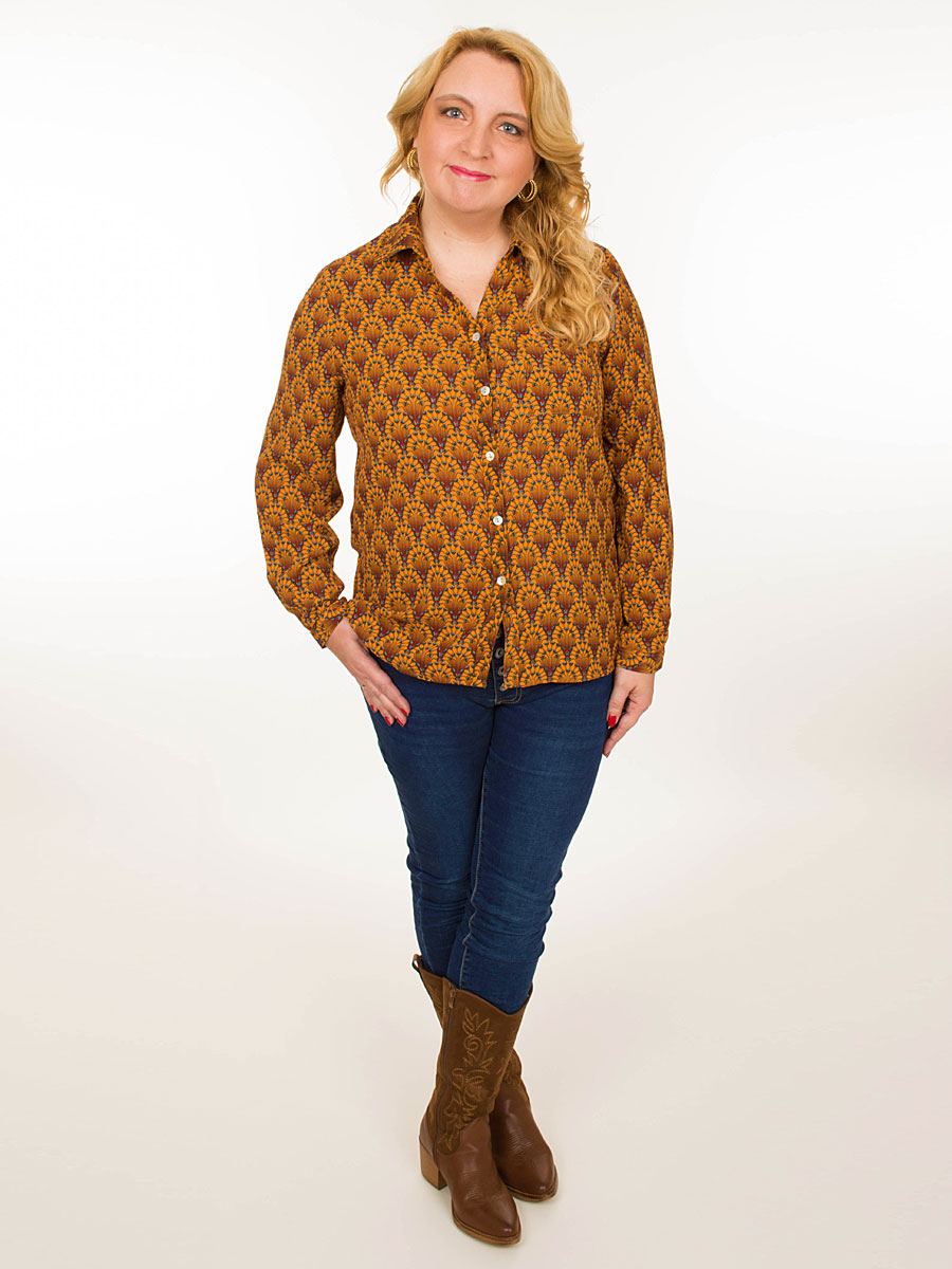 Blouse Sanne Brique model