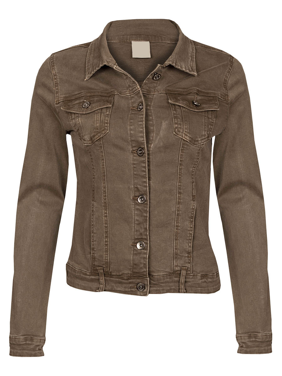 Jeans Jacket Stretch Taupe