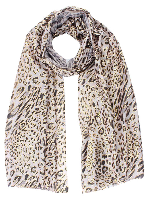Sjaal Leopard Gold