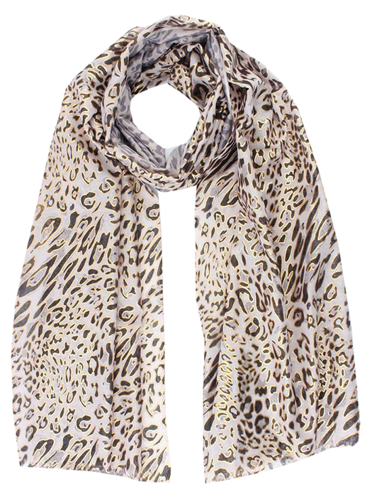 rivier Walter Cunningham Componist Sjaal Leopard Gold | SJAALS | ACCESSOIRES | Fashionize.nl